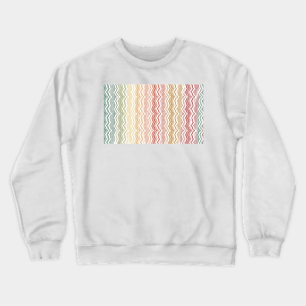 Abstract Line Art Colorful Crewneck Sweatshirt by Merchsides